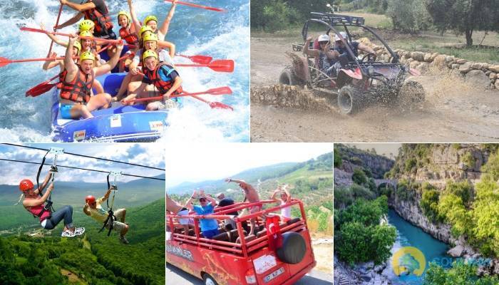 RAFT�NG + BUGGY + Z�PL�NE | ANTALYA �IKI�LI - ANTALYA GEZ�LECEK YERLER