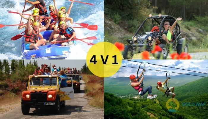 KOMBO RAFTINGAS I� SIDĖS 4 V 1 - EKSKURSIJOS SIDEJE