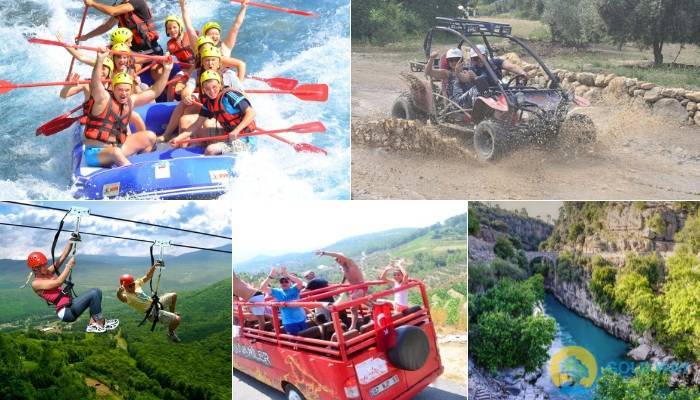 RAFTEN BUGGY ZIPLINE 5 IN 1 IN ANTALYA - EXCURSIES IN ANTALYA