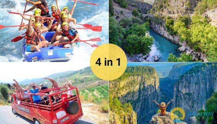 RAFTING AND TAZI CANYON FROM SIDE - EXCURSIONS IN SIDE