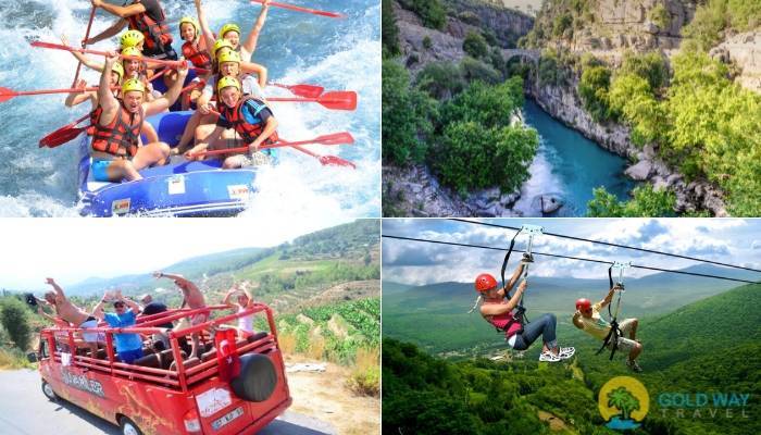RAFTING VON ALANYA 4 IN 1 - AUSFLÜGE IN ALANYA