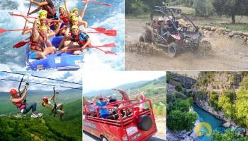 RAFTING BUGGY ZIPLINE 5 W 1 Z ANTALYI