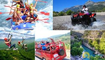 RAFTING QUAD TYROLIENNE 5 EN 1 � ALANYA